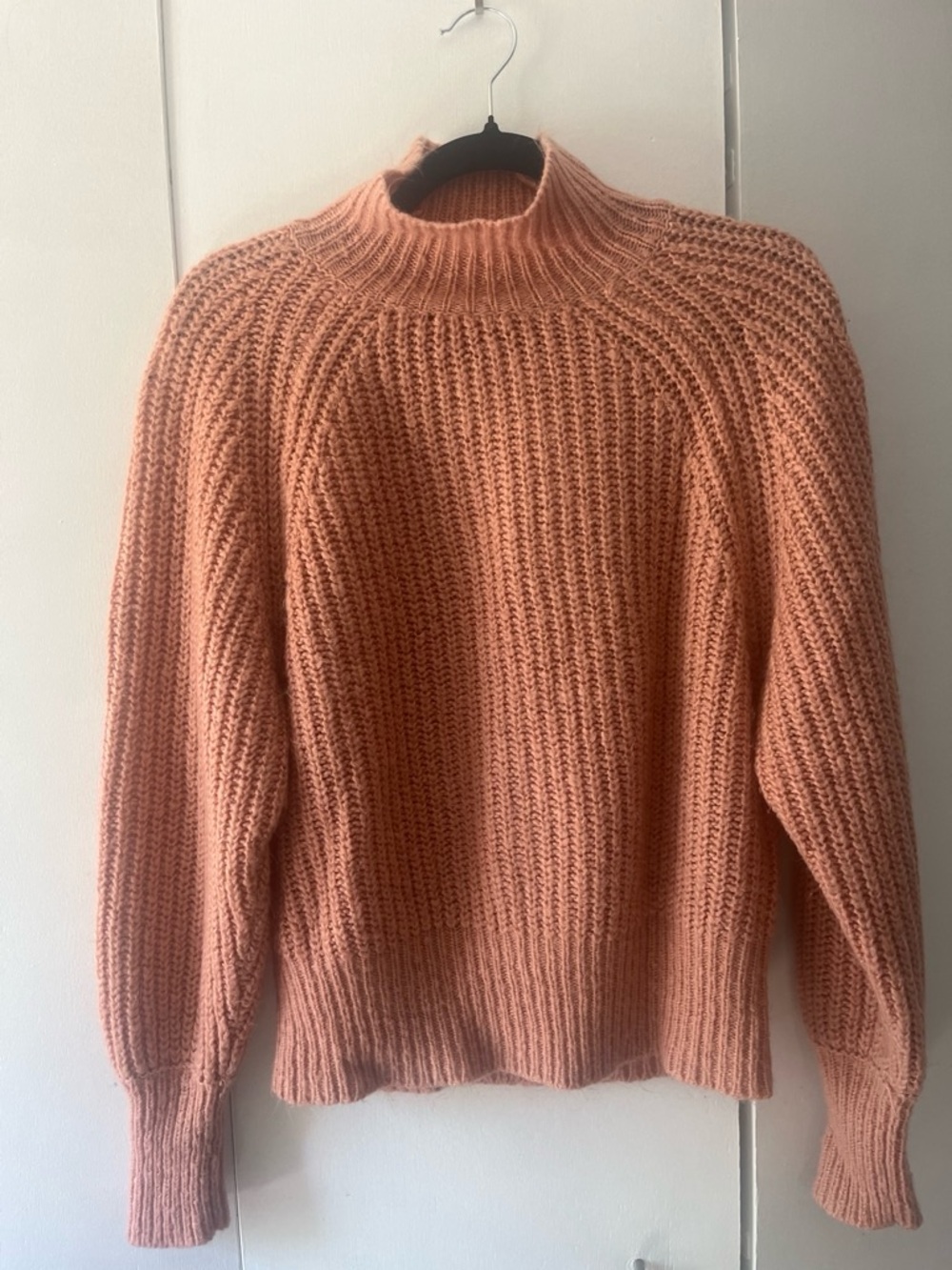 Brave Soul Chunky Turtleneck Sweater - Soft Peach